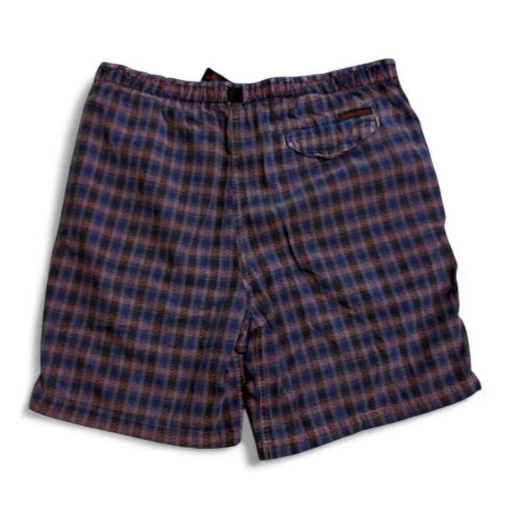Vintage Gramicci Plaid 100% Cotton Hiking Shorts Women's Large - Picture 2 of 8